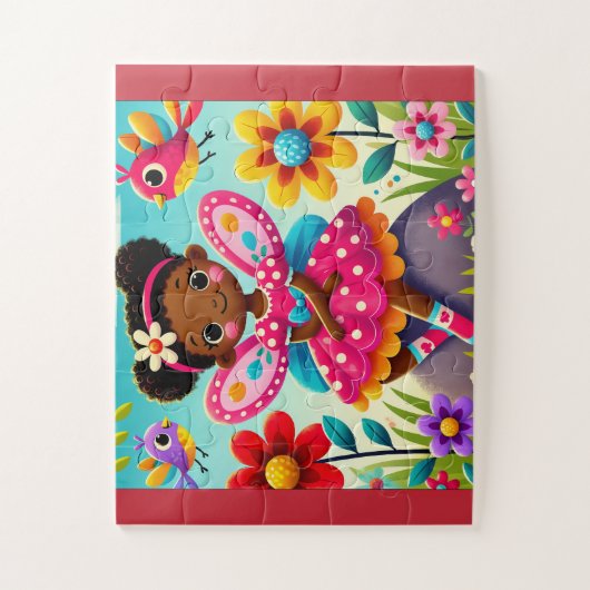 "HAPPY FAIRY AND BIRDS" JIGSAW PUZZLE (Vertikal)