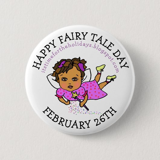 Happy Fairy Tale Day } 26. Februar Button (Vorderseite)
