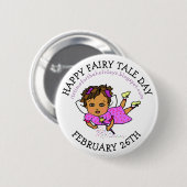 Happy Fairy Tale Day } 26. Februar Button (Vorne & Hinten)
