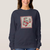 Happy Fall Apple Ernte personalize Message/Name Sweatshirt (Vorderseite)