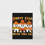 Happy Fall Bruhem All Teeth Thanksgiving Dental De Karte (Vorderseite)