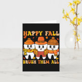 Happy Fall Bruhem All Teeth Thanksgiving Dental De Karte (Gelbe Blume)