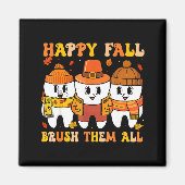 Happy Fall Bruhem All Teeth Thanksgiving Dental De Magnet (Vorne)