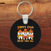 Happy Fall Bruhem All Teeth Thanksgiving Dental De Schlüsselanhänger (Vorderseite)