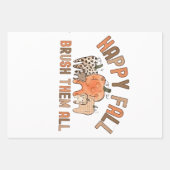 Happy Fall Brush sie alle zahnärztlichen Zähne Geschenkpapier Set (Vorderseite)