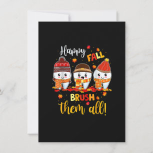 Happy Fall Brush sie alle Zahnstocher, als Einladung