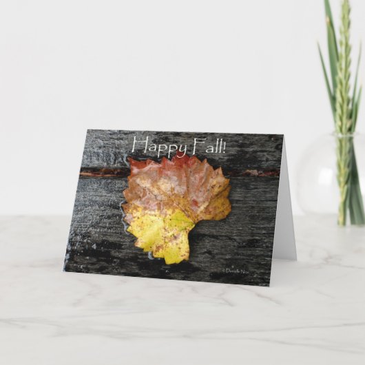 Happy Fall Card Karte (Vorderseite)