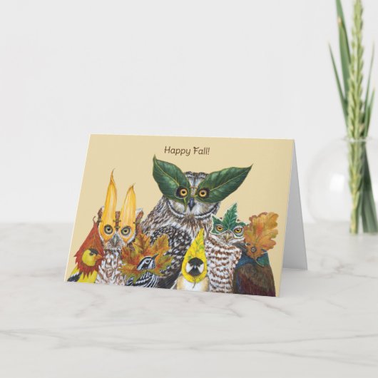 Happy Fall Card Karte (Vorderseite)