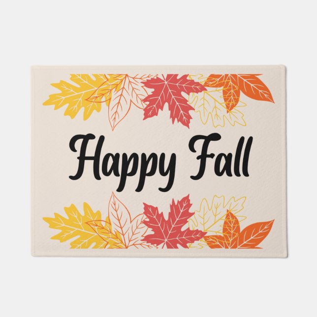 Happy Fall Doormat Fußmatte (Vorderseite)