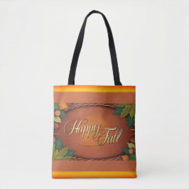 Happy Fall Full Print Tote Bag Tasche