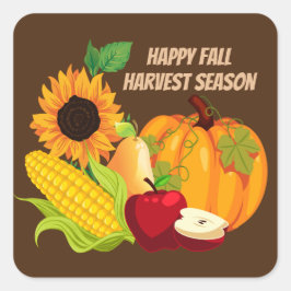 Happy Fall Harvest Season Aufkleber