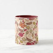 Happy Fall Holidays Herbst lässt Red Berries zurüc Tasse (Zentrum)