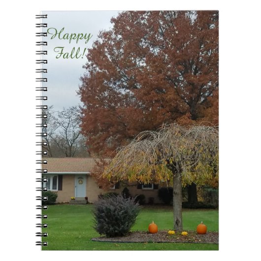 Happy Fall Journal Notizblock (Vorderseite)