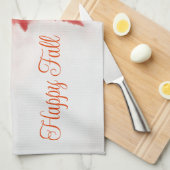 Happy Fall Kitchen Handtücher (Viertel Falte)