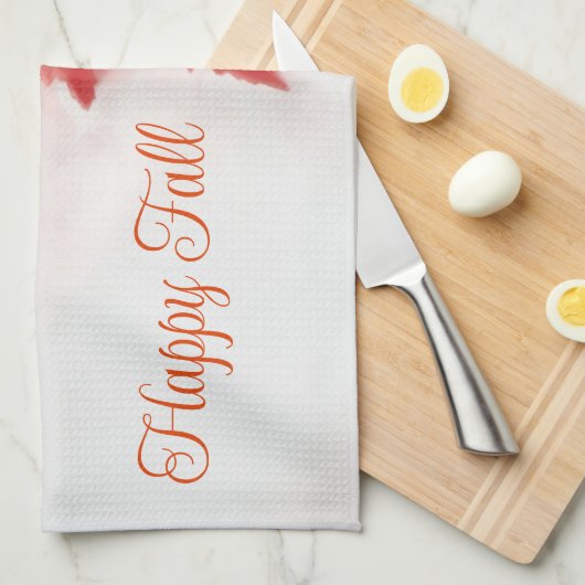 Happy Fall Kitchen Handtücher (Viertel Falte)