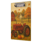 Happy Fall klassische Traktor und Bauernhof Klemmbrett (Links)