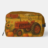 Happy Fall klassische Traktor und Bauernhof Waschbeutel (Rückseite)