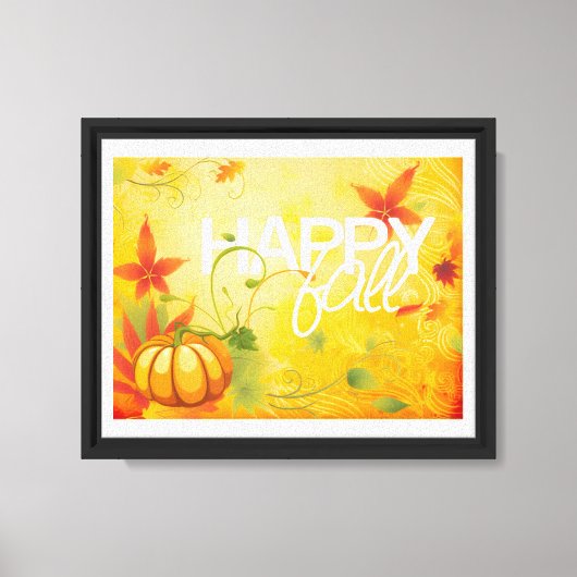 Happy-Fall-Leinwand Leinwanddruck (Vorderseite)