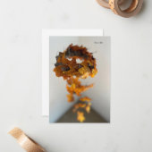 Happy Fall Mobile Mitteilungskarte (Vorderseite/Rückseite Beispiel)