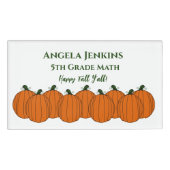 Happy Fall Name Abzeichen Namenschild (Vorderseite)