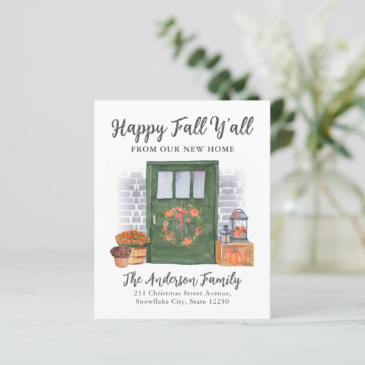 Happy Fall Neue Zuhause Door Pumpkin Holiday Movin (Stehend Vorderseite)