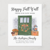 Happy Fall Neue Zuhause Door Pumpkin Holiday Movin (Vorderseite)