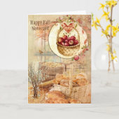 Happy Fall Notecard mit Fall Szene und Farben Karte (Gelbe Blume)