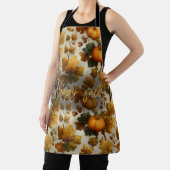 Happy Fall Pumpkin Blätter Design Schürze (InSitu)