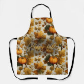 Happy Fall Pumpkin Blätter Design Schürze (Vorderseite)