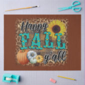 Happy Fall Pumpkin Blume Elegant Seidenpapier (Basteln)