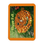 Happy Fall Pumpkin Face Magnet (Vertikal)