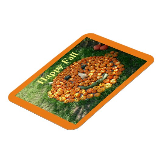 Happy Fall Pumpkin Face Magnet (Linke Seite)