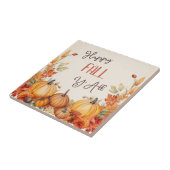 Happy Fall Pumpkin Harvest Fliese (Seite)