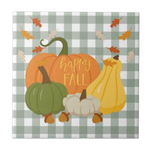 Happy Fall Pumpkins Fliese
