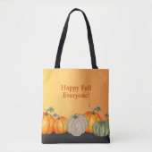 Happy Fall Pumpkins Herbstfarben Tasche (Vorderseite)