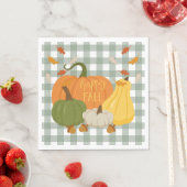 Happy Fall Pumpkins Serviette (Beispiel)