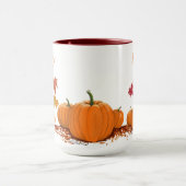 Happy Fall Pumpkins und Blätter Tasse (Zentrum)