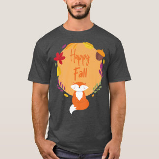 Happy Fall Red Foes Herbstsaison T-Shirt
