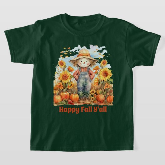 Happy Fall Saasonal Hinzufügen von Textskripten T-Shirt (Ablage )