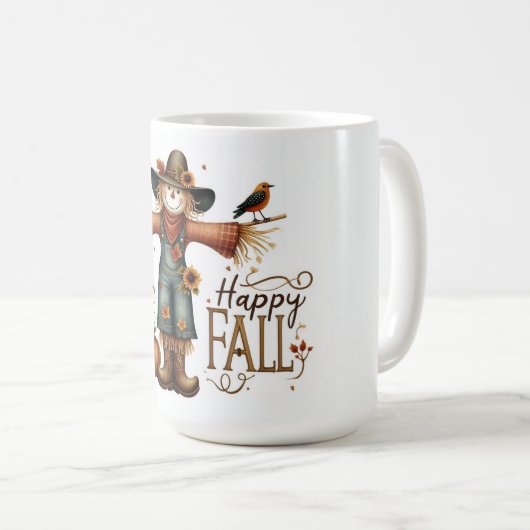 Happy Fall Scarecrow Kaffeetasse (VorderseiteRechts)