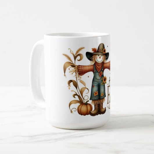 Happy Fall Scarecrow Kaffeetasse (Vorderseite Links)