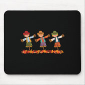Happy Fall Scarecrows farbenfroher Herbst lässt Ac Mousepad (Vorne)