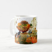 Happy Fall Season Cat Lovers Kaffeezubereitung Tas Kaffeetasse (Vorderseite Links)