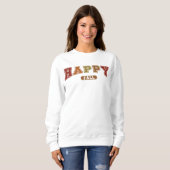 Happy Fall Trendy Herbst Varsity Sweatshirt (Vorne ganz)