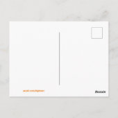 Happy Fall Wasserfarbe Pumpkin, Mums, Wheel Barrow Postkarte (Rückseite)