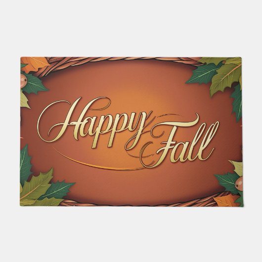 Happy Fall Welcome Mat Fußmatte (Vorderseite)