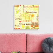 Happy Fall Wrapped Canvas Art Leinwanddruck (Insitu (Wohnzimmer))