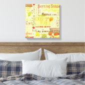 Happy Fall Wrapped Canvas Art Leinwanddruck (Insitu (Schlafzimmer))