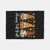 Happy Fall Y all Gnome Pumpkin Autumn Thanksgiving Fleecedecke (Vorderseite (Horizontal))