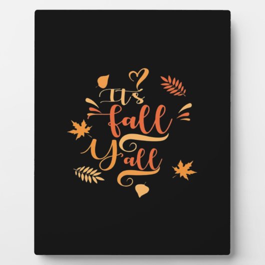 Happy Fall Y’all It's Fall Y’all Retro Classic Fotoplatte (Vorderseite)